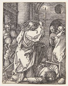 Kristus utvisar penninglånarna från templet av Albrecht Dürer