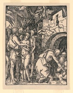 Kristus i limbo (Harrowing of Hell), från The Little Passion-serien av Albrecht Dürer