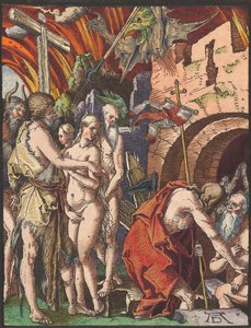 Kristus i Limbo, från Small Woodcut Passion.n.d. av Albrecht Dürer