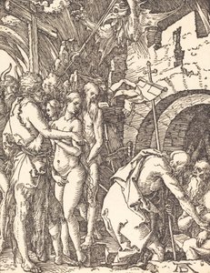 Kristus i Limbo, troligen ca. 15091510. av Albrecht Dürer