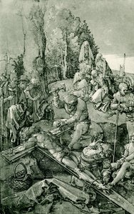 Kristus är spikad på korset av Albrecht Dürer