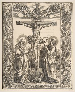 Kristus på korset mellan Jungfrun och Sankt Johannes, 1516. av Albrecht Dürer
