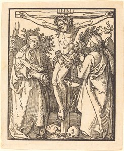 Kristus på korset med Maria och Johannes av Albrecht Dürer