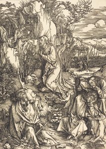 Kristus på Oljeberget, ca. 14971499. av Albrecht Dürer