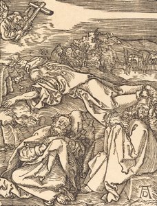 Kristus på Oljeberget, troligen ca. 15091510. av Albrecht Dürer