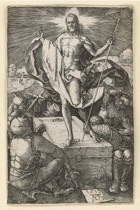 Kristi uppståndelse (Kopparstich-Passion) av Albrecht Dürer