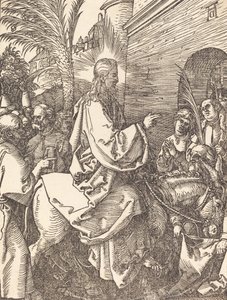 Kristi intåg i Jerusalem, troligen ca. 15091510. av Albrecht Dürer