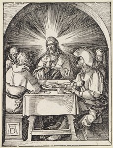 Kristus i Emmaus av Albrecht Dürer