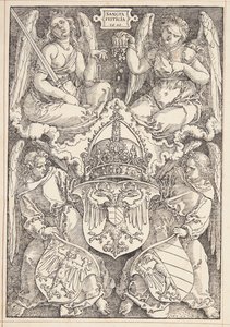 Imperiets och staden Nürnbergs vapensköld av Albrecht Dürer