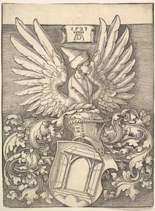 Albrecht Dürers vapensköld, 1523. av Albrecht Dürer
