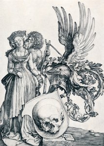 Vapensköld med dödskalle, 1503 1906 av Albrecht Dürer