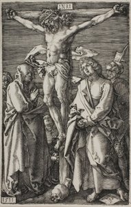 Crucifixion, från Den graverade passionen av Albrecht Dürer