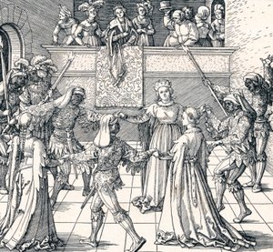 Dans av Torchlight, Augsburg, 1516 1906 av Albrecht Dürer