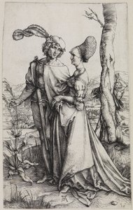 Kärleksparet och döden (Promenaden) av Albrecht Dürer