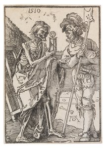 Döden och Lansquenet, 1510. av Albrecht Dürer