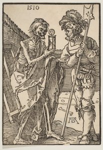 Döden och Lansquenet.n.d. av Albrecht Dürer