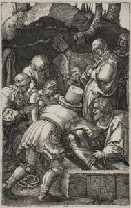 Deposition, från The Engraved Passion av Albrecht Dürer
