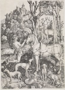 Den helige Eustachius av Albrecht Dürer