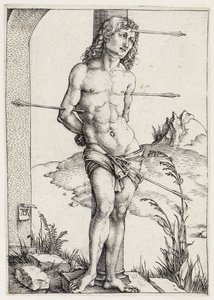 Sankt Sebastian vid kolonnen av Albrecht Dürer