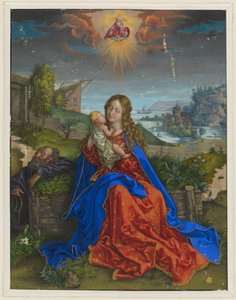 Den heliga familjen med fjärilen av Albrecht Dürer