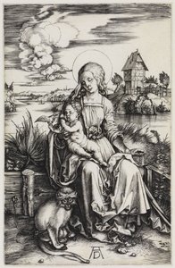 Madonnan med havsapan av Albrecht Dürer