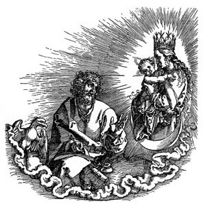 Johannes uppenbarelse, 1511, 1936 av Albrecht Dürer