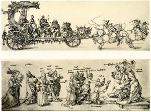 Utkast till kejsar Maximilian I:s vagn av Albrecht Dürer