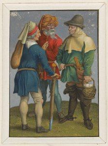 Tre bönder i samtal av Albrecht Dürer