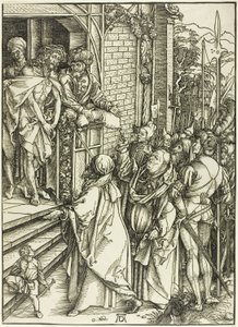 Ecce Homo - Presentationen av Kristus, från The Large Passion av Albrecht Dürer