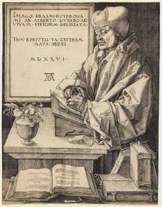 Erasmus av Rotterdam av Albrecht Dürer
