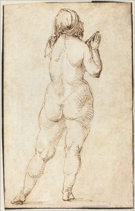 Naken kvinna ber av Albrecht Dürer