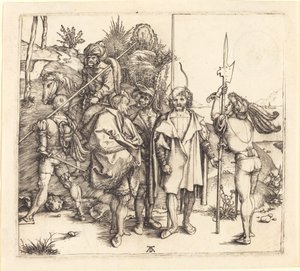 Fem soldater och en turk till häst av Albrecht Dürer