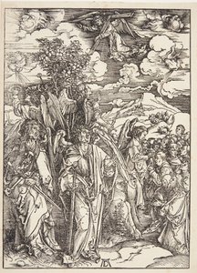 Fyra änglar som stannar vindarna av Albrecht Dürer