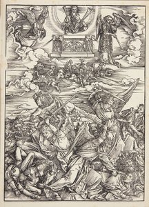 Fyra hämnande änglar från Eufrat av Albrecht Dürer