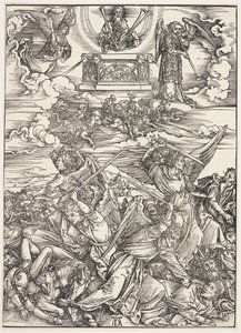 Fyra hämnande änglar från Eufrat av Albrecht Dürer