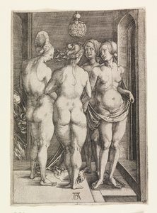 Fyra nakna kvinnor (De fyra häxorna) av Albrecht Dürer
