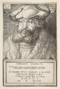 Fredrik den vise, kurfurste av Sachsen, 1524. av Albrecht Dürer