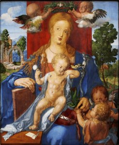 Tyska: Die Madonna mit dem Zeisig Madonnan med visenten av Albrecht Dürer