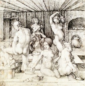 Tyska: Frauenbad Kvinnobadet av Albrecht Dürer