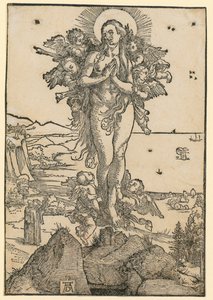De heliga biskoparna Nikolaus, Ulrich och Erasmus av Albrecht Dürer