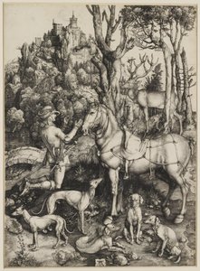 Den helige Eustachius av Albrecht Dürer