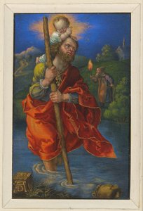 Sankt Kristoffer, vänd åt höger av Albrecht Dürer