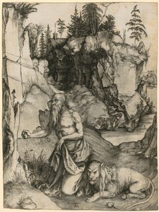 Den helige Hieronymus i öknen av Albrecht Dürer