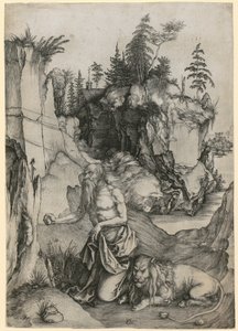 Den helige Hieronymus i öknen av Albrecht Dürer