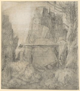 Den helige Hieronymus bredvid pilträdet av Albrecht Dürer