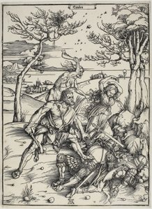 Hercules erövrar Molionide-tvillingarna av Albrecht Dürer