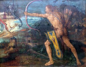 Herkules dödar Stymphalisfåglarna av Albrecht Dürer