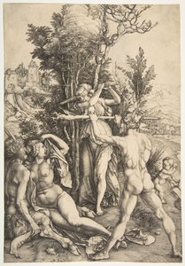 Herkules vid korsningen, ca. 1498. av Albrecht Dürer