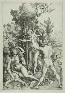 Herkules vid vägskälet (svartsjuka) av Albrecht Dürer