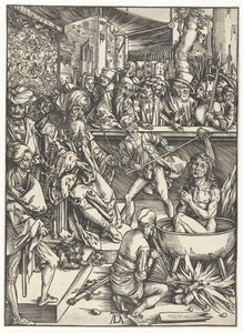 Johannes evangelistens martyrskap av Albrecht Dürer
